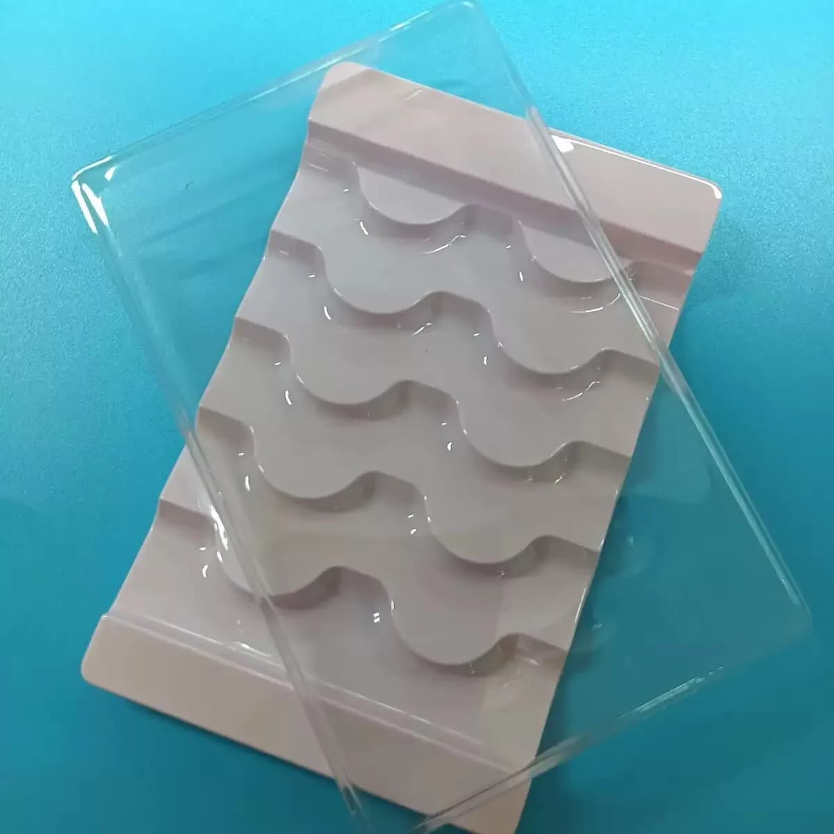 Empty 5Pairs white Lash tray with clear cover 50pcs per lot