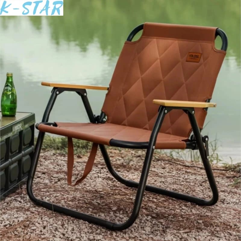 K-star Outdoor Folding Chair Kemite Style Chair Picnic Fishing Chair Camping Portable And Practical Beach Chair Hot Sale 2024