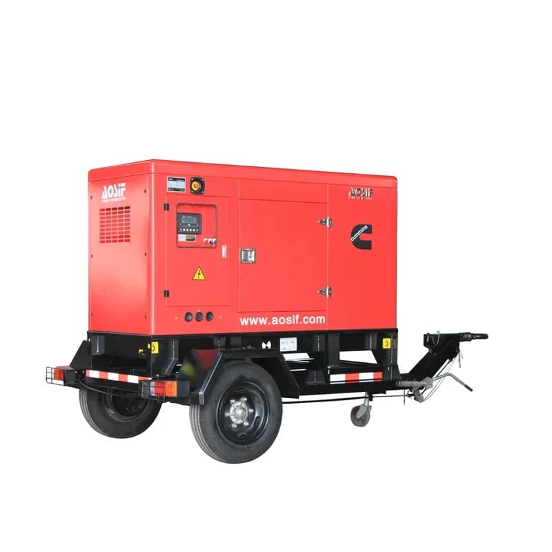 High Quality Trailer Diesel Generator trailer mobile generator lighting tower low price 15kva power generator