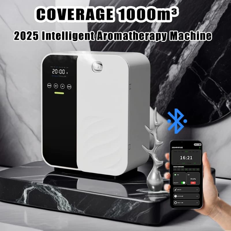 Aroma Diffuser 1000m³ Electric Scent Machine Smell Perfume Essential Oils Air Freshener 500ML Capacity Waterless Diffuser