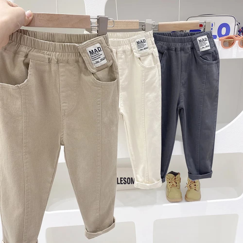 Boys Pants Children Pants 2023 Autumn New Cargo Pant Children Ankle Pants Autumn Korean Style Casual Pant Boys Clothes