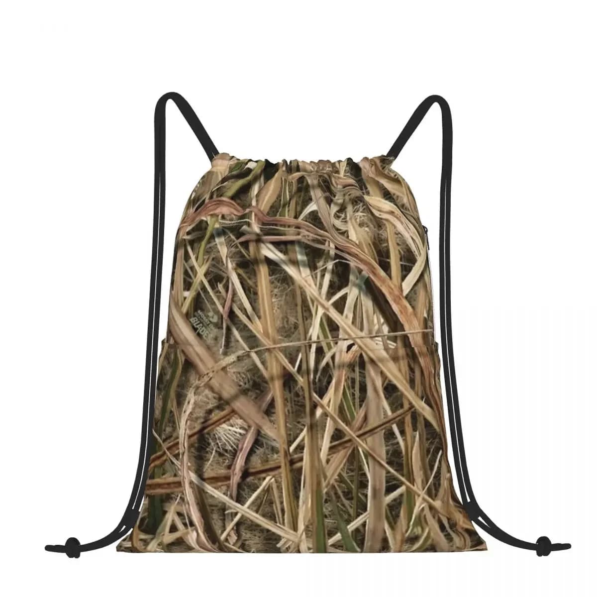 Drawstring Backpack Mossy Oak Blade Shoulder Bag Zipper Pocket Sports & Travel Hikes Portables Bag