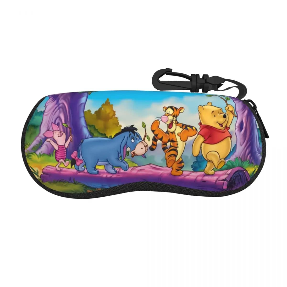 Custom My Friends Tigger Pooh Cartoon Shell Eyeglasses Protector Cases Fashion Sunglass Case Glasses Bag
