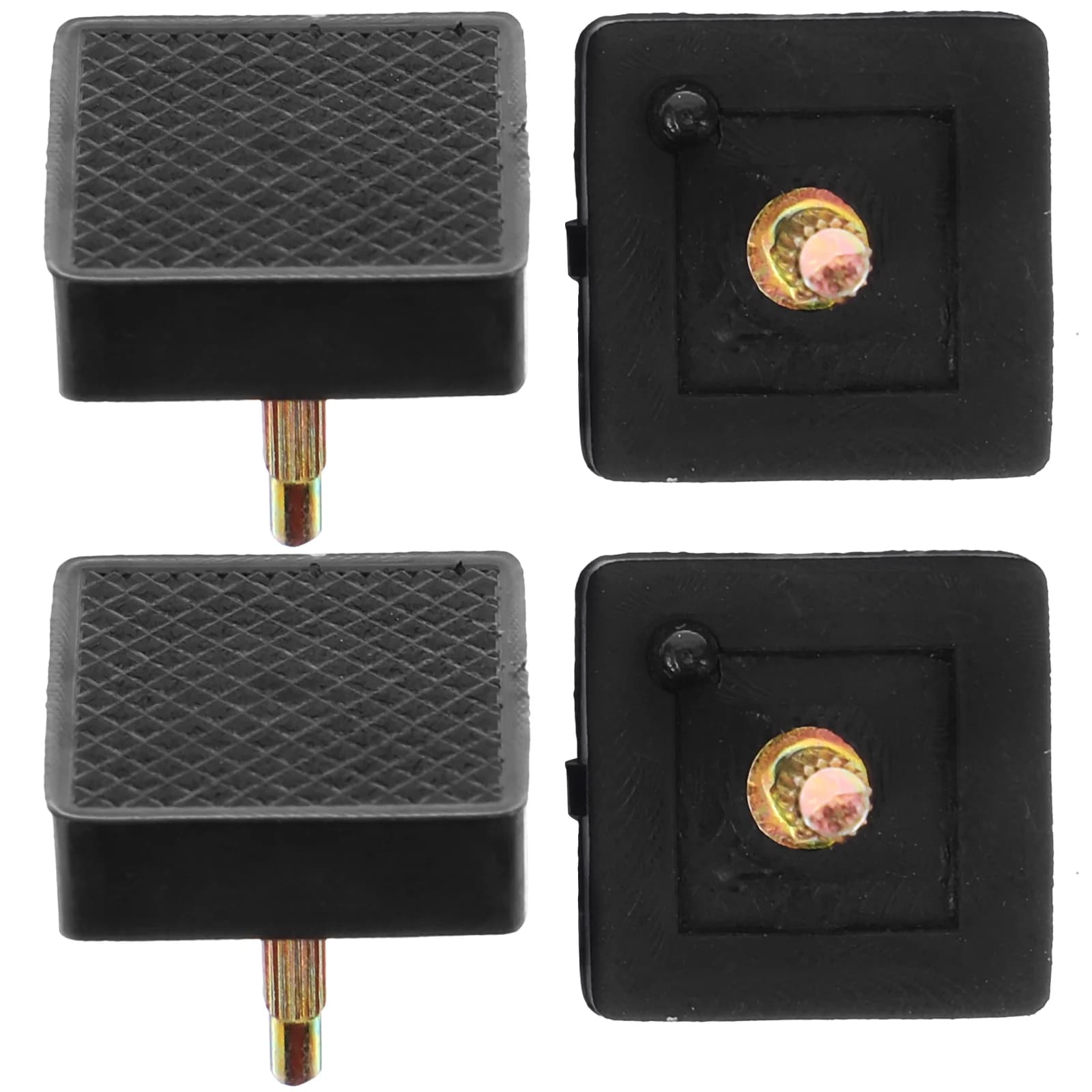 5 Pcs Heart Shaped High Heel Tips Replacement Caps For Repair Black High Heel Accessories Shoe Parts Heel Replacement Pins Shoe