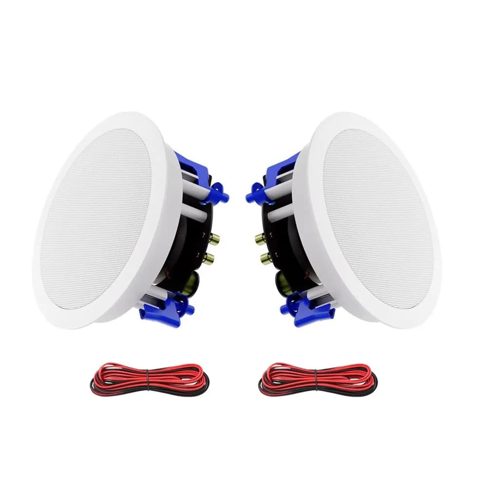 Herdio 5.25'' 300 Watts Ceiling Speakers Passive Wired Premium Spring Loaded In Wall Speaker For Home Theater Living Room Office