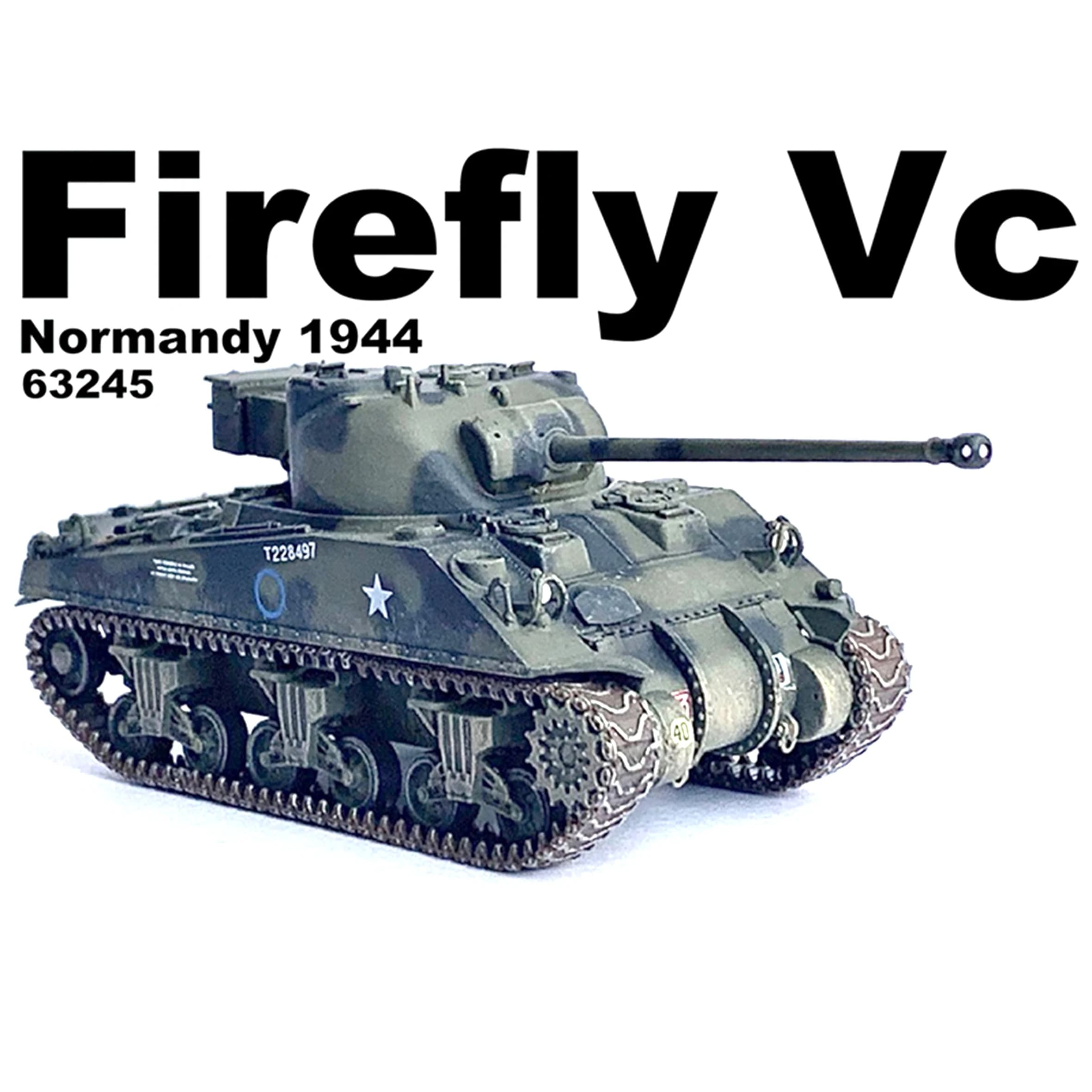 1: 72 DG63245 British FIREFIY VC Tank Model 1st Armored Division Normandy 1944 Finished product collection model