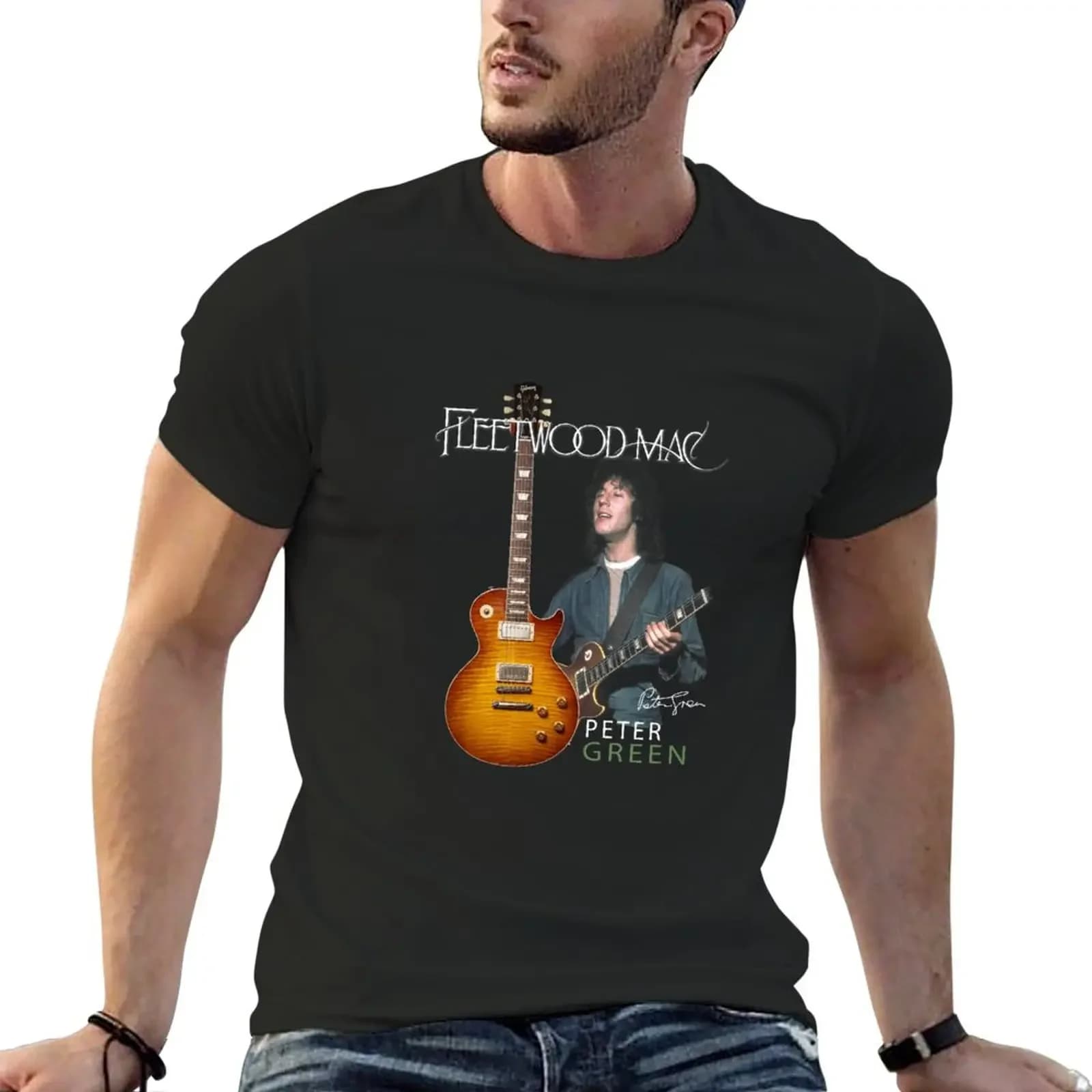 New Fléétwóód vintage Mác Peter Green T-Shirt quick drying t-shirt aesthetic clothes T-shirt short custom t shirts t shirts men