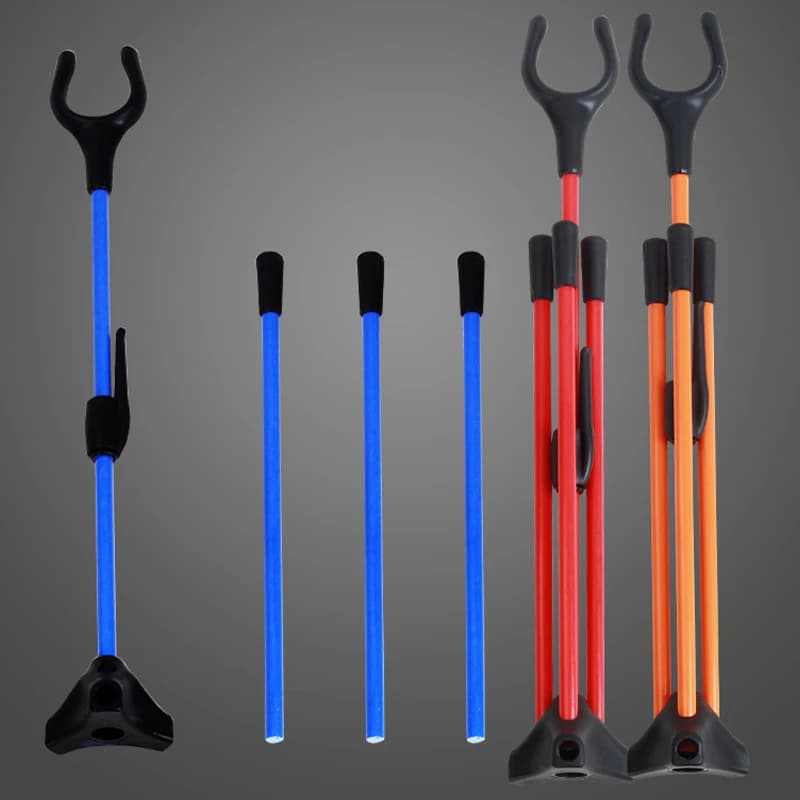 Archery Bow Stand Adjustable Recurve Bow Holder Fiberglass Removable Stander Assemble Hanger Archery Hunting Shooting Sports