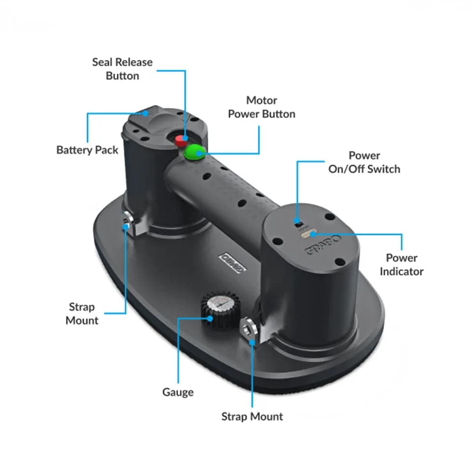 Nemo GRABO Vacuum Lifter Wood Metal Granite Plate Drywall Installation Tile Tools