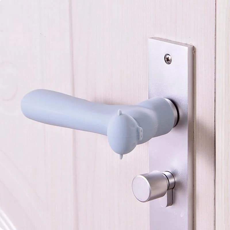 Silicone Door Handle Cushion Box Baby Protection Screw Safety Door Safety Cover for Children
