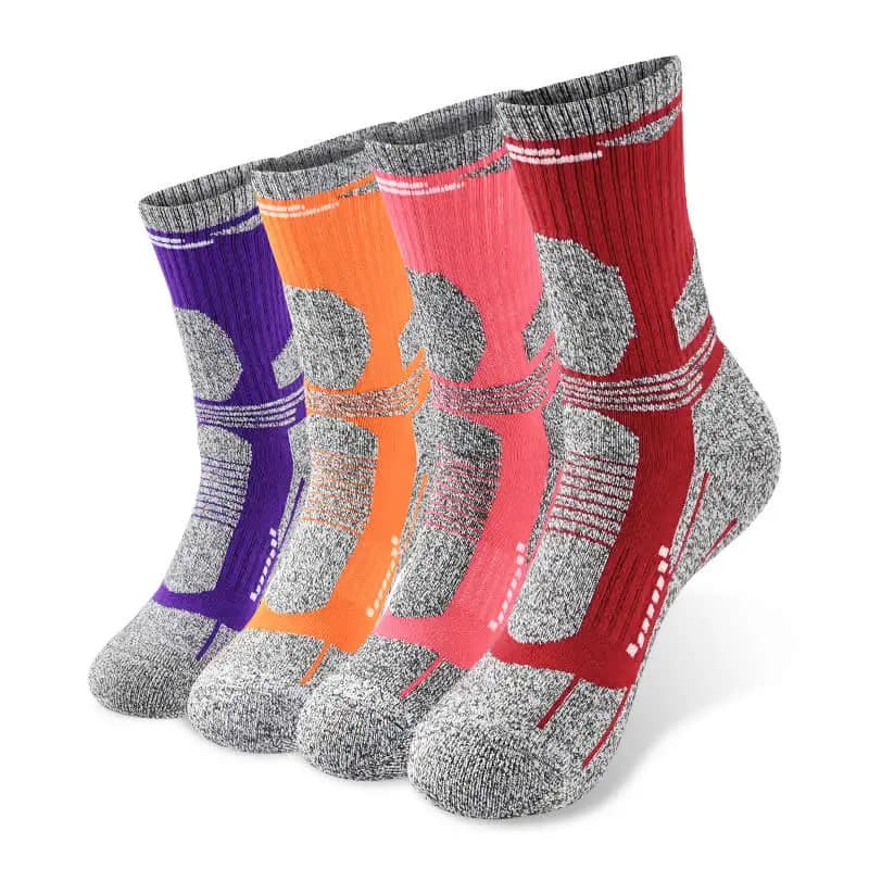 2 Pairs Outdoor Hiking Warm Socks Men Women Thickened Winter Thermal Sports Climbing Skiing Sock Moisture Absorption Anti-Slip