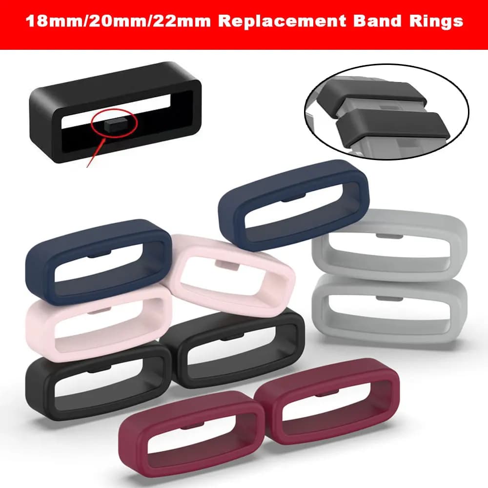 18/20/22/26mm Watchband Loops Ring Locker Security Holder For Garmin Fenix 7X 6S 6X 6 7 Pro 5X 5S 5 5 Plus Vivoactive 3 4 4S