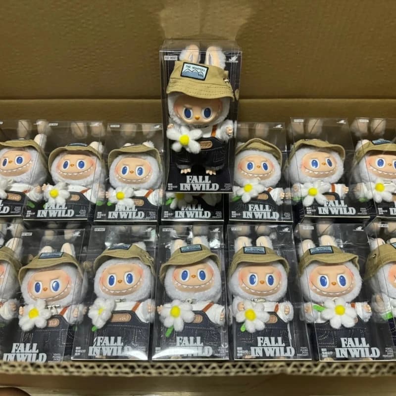 Labubu The Monsters Fall In Wild Series 1：1 High Quality 17cm Vinyl Plush Doll Tide Play Pendants Decoration Children Toy Gifts