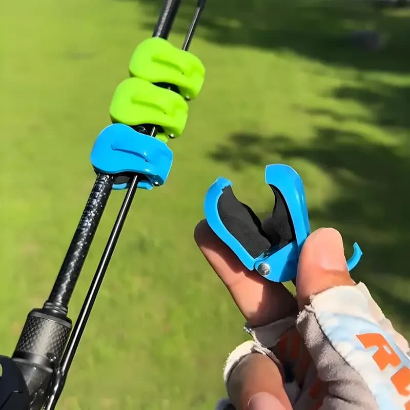 2pcs Quick-Attach Fishing Rod Clip - Tool-Free 1-Hand Holder for 2-Piece Freshwater Rods, Secure Grip Tackle Organizer