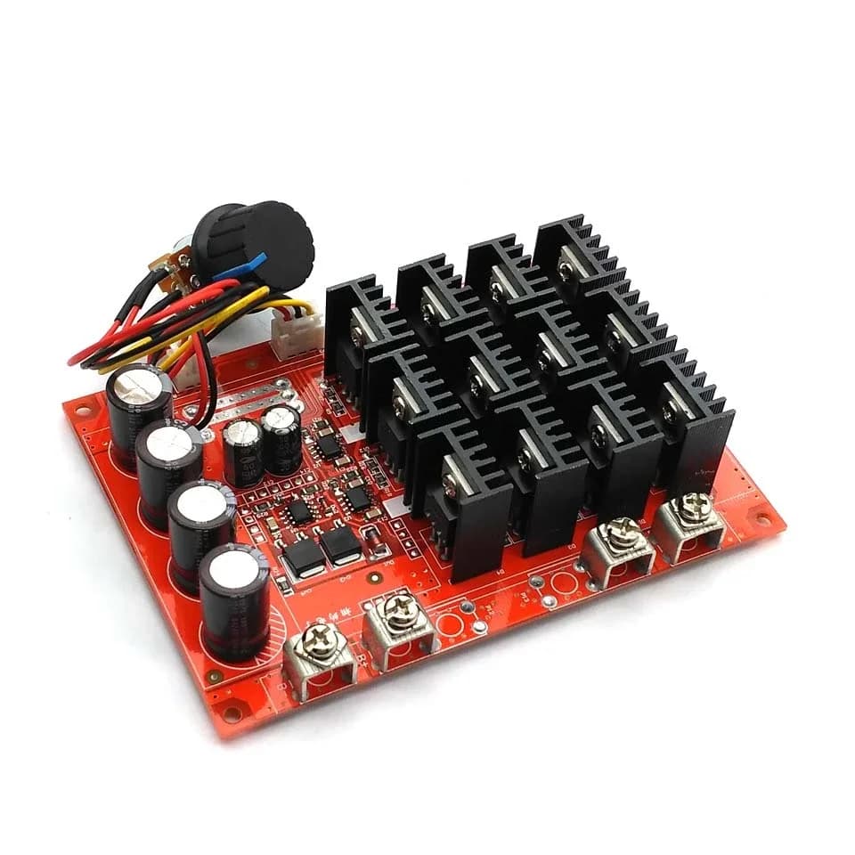 10-50V 60A DC Motor Speed Controller PWM HHO RC Speed Control 12V 24V 48V 3000W MAX Voltage Regulator High Power Drive Module