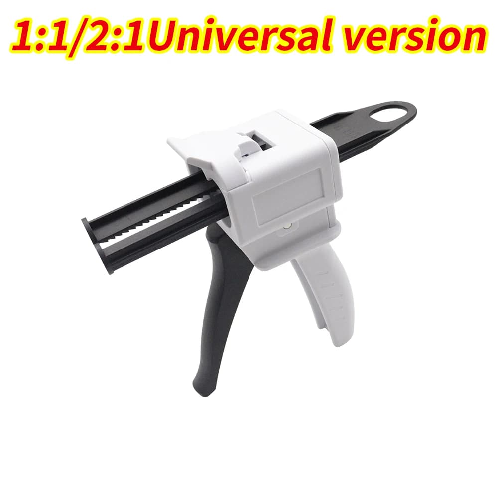 Dental Impression Mixing Dispensing Gun 1:1/1:2 Universal Dispensing Gun  4:1 10:1 Silicone Rubber Dispensing Gun