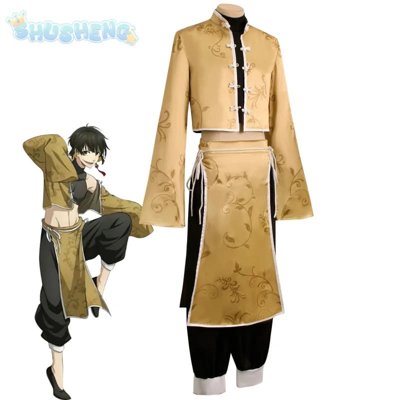 BLUE LOCK Bachira Meguru Nagi Seishiro Isagi Yoichi Cosplay Costume Chinese style cheongsam Halloween uniform Woman Men set