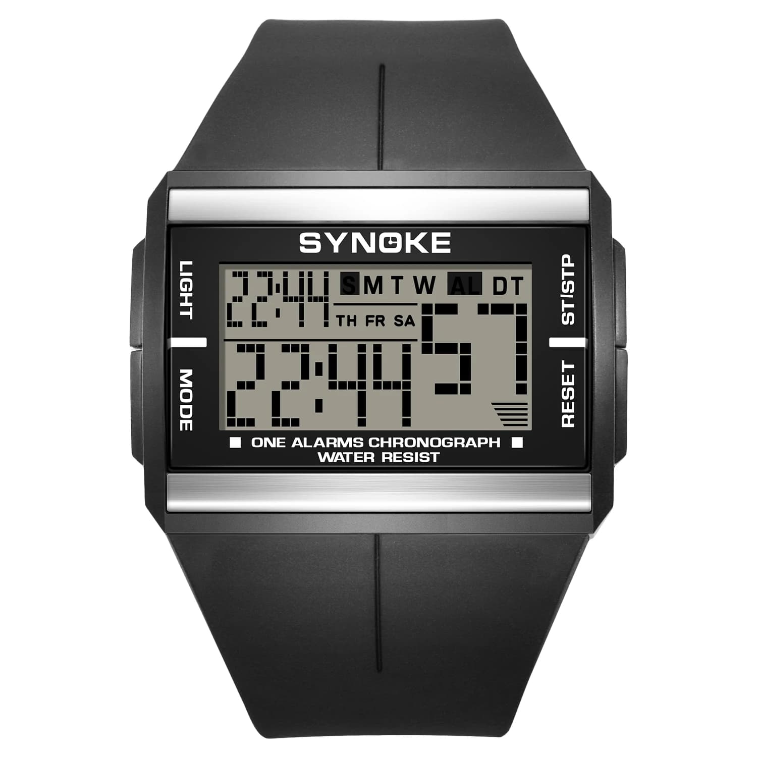 Men's Digital Sports Watch LED Screen Large Face Electronics Military Watches for Men Waterproof Alarm Stopwatch Army Watch