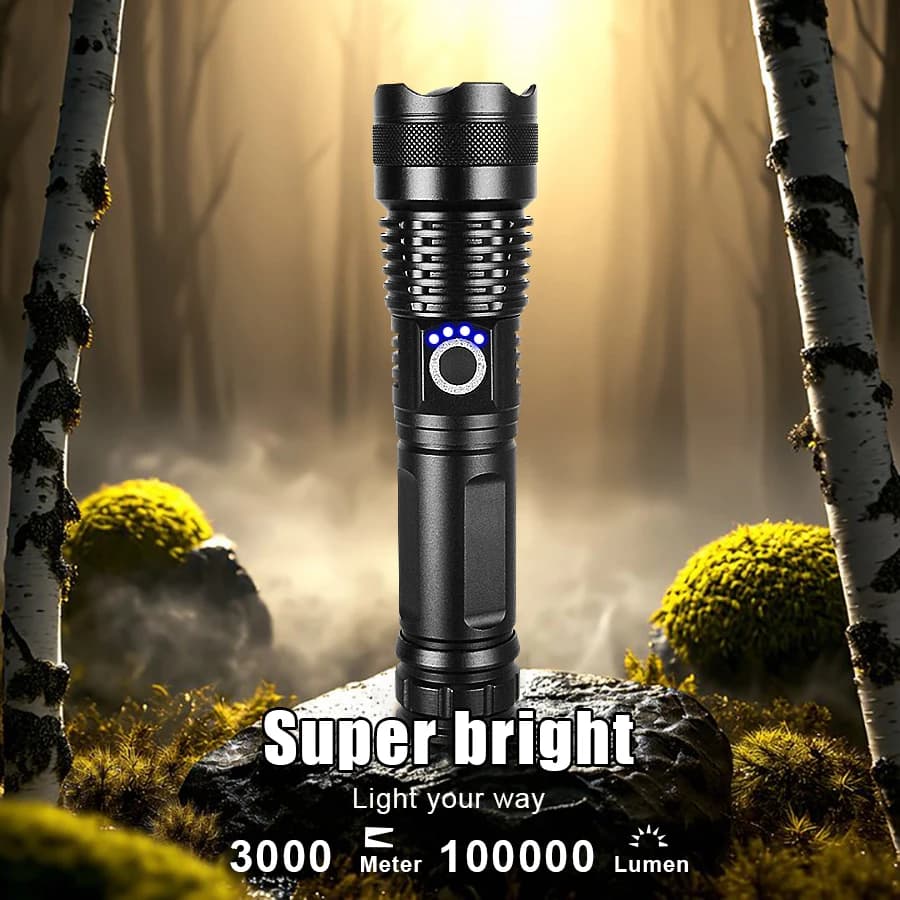 Super XHP360 LED Flashlight 18650 Usb Rechargeable High Power Tactical Flashlights XHP70 Powerful Torch IPX6 Waterproof Lantern