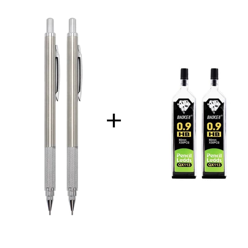 High Quality Metal Mechanical Pencil 0.3/0.5/0.7/0.9/1.3/2.0mm Drawing Automatic Pencil Lead Refills For School Supplies