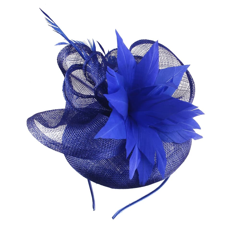 Colorful Lily Flower Sinamay  Fascinator Hat Bridal Free Size Hair Top Hats with Clip Elegant Wedding Cocktail Dinner Party head