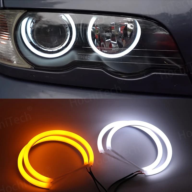 For BMW 3 Series E46 316i 318i 320d 323i 328i 330i 325xi 330d 1998-2005 Excellent LED Cotton Angel Eyes Rings Daytime Light