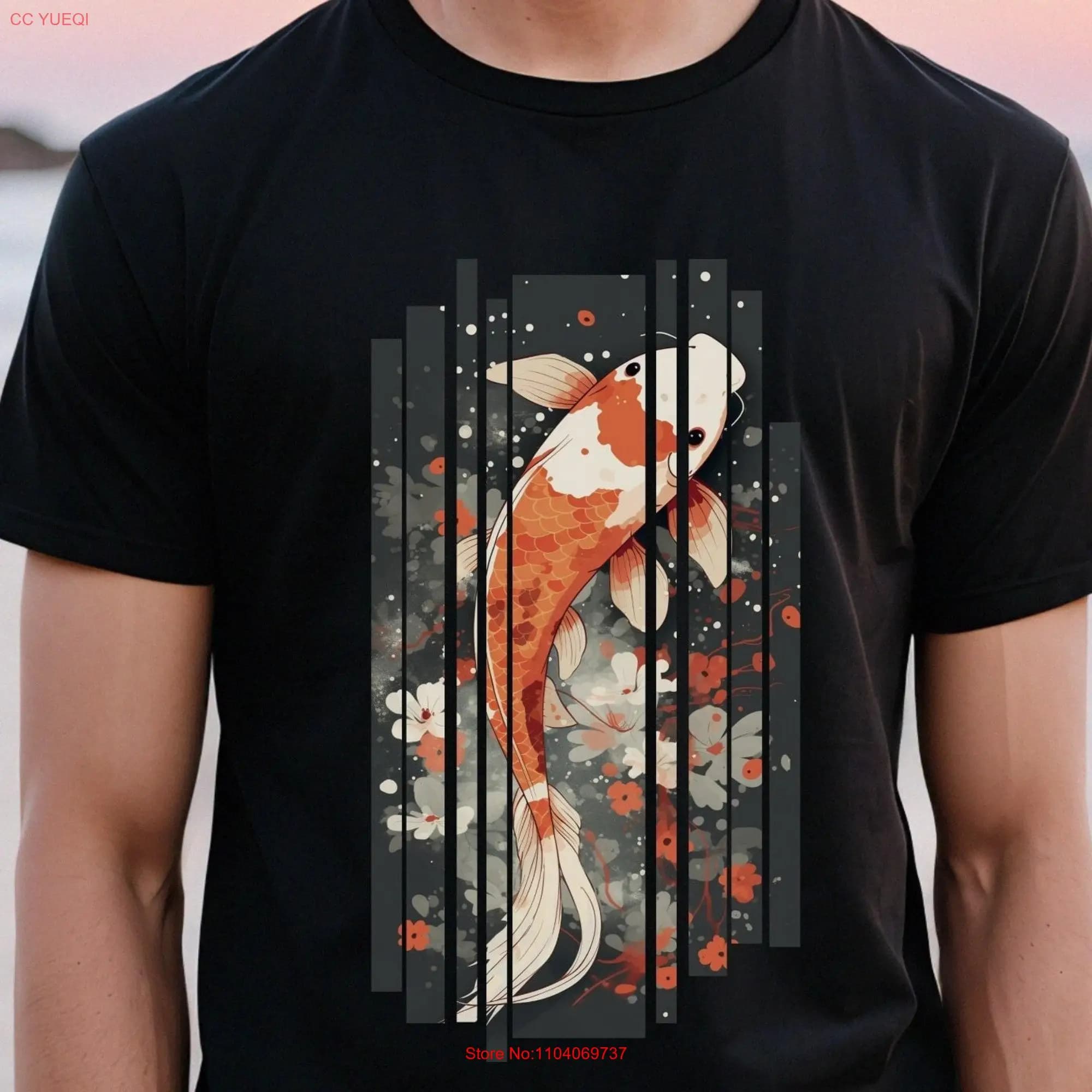Koi T Shirt Fish Animal for Her Him long or short sleeves