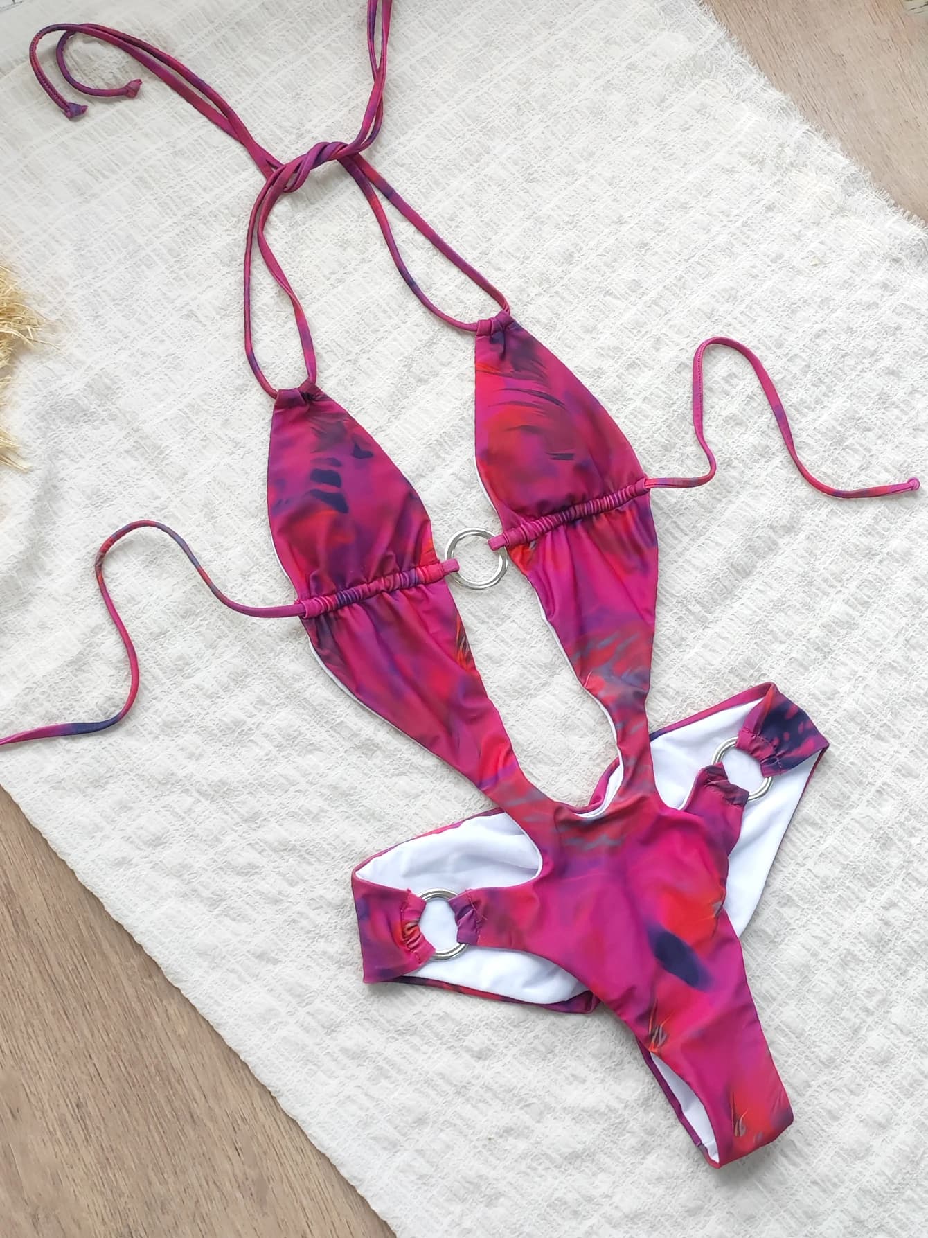 2025 New Chic Leopard Print Bikini Set with Crisscross Detail  Perfect for Summer Beachwear Pool Parties Special Occasions