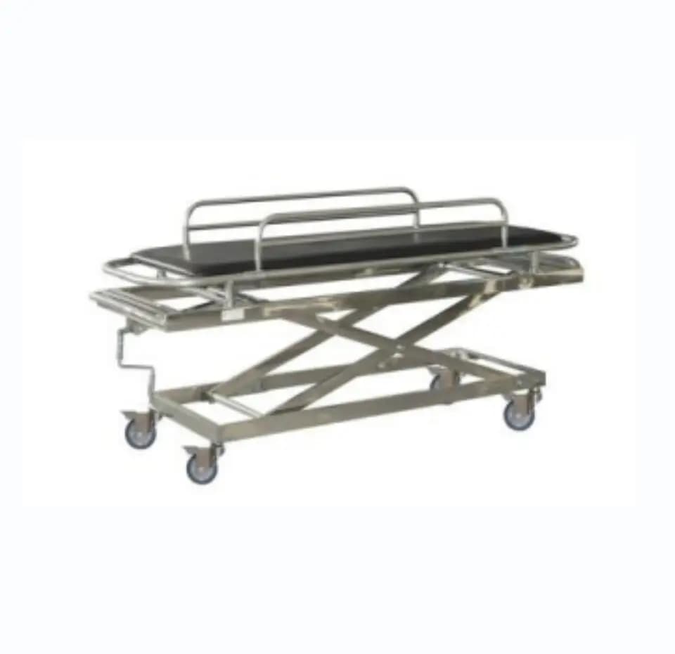 201 Stainless Steel Stretcher for Hospital with High Quality, Patient transport with IV Pole