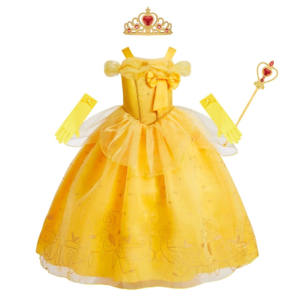 Little Girls Summer Clothes Kids Bell Halloween Clothing Set Children Party Ball Gown Kids Christmas Halloween Cosplay Dresses