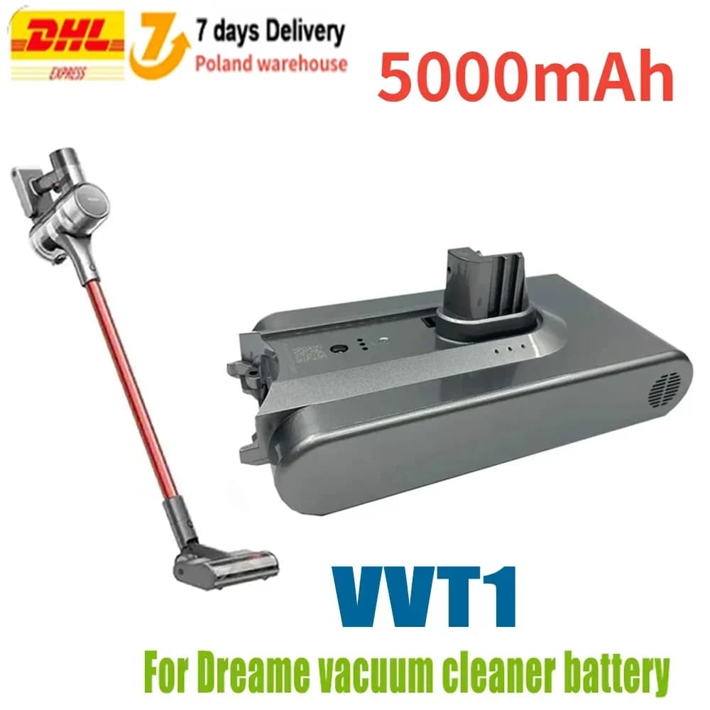 Original 5000mAh VVT1 VVN6 VVA1 Replacement Battery For Xiaomi Dreame V11 V11SE V12 Wireless Vacuum Cleaner Replacement Battery