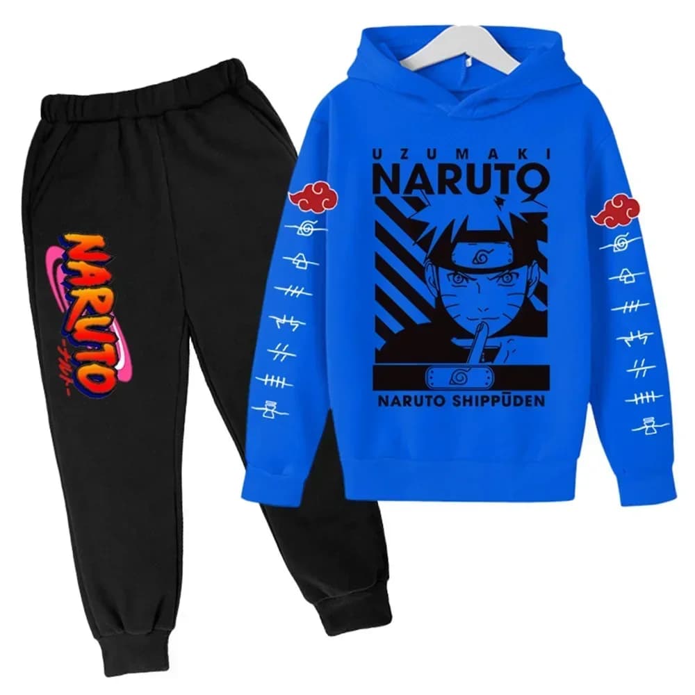 Naruto Hoodie Kakashi Print Hatake Sasuke Kids Hooded Pullover Cosplay Harajuku Casual Tracksuit Cool Tops Autumn Hoody Hoodies