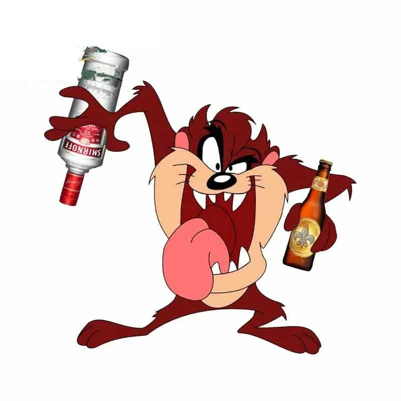 Cartoon Interesting Cartoon Motorcycle  Car Stickers for  Air Conditioner Windshield Car Decoration Waterproof PVCsticker15cm