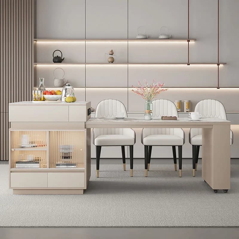 Tea Coffee Kitchen Island Salon Accessorie Item Dinner Beauty Equipments Dining Tables Extendable Wagen Mit Rollen Furnitures