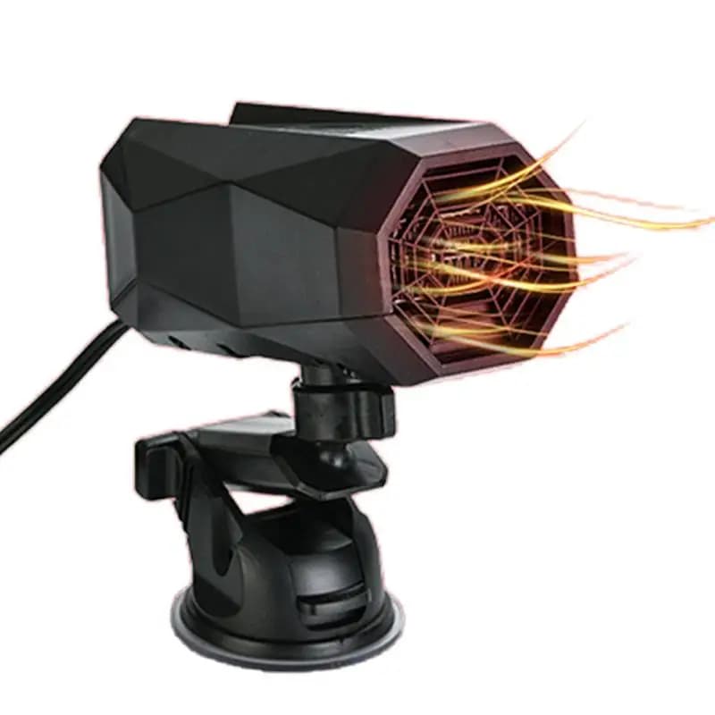 Car L ighter HeaterCar Heater Defroster 360-degree Adjustable Electric Heater 2IN1 Cooling Heating Fan Auto Windshield Defogging