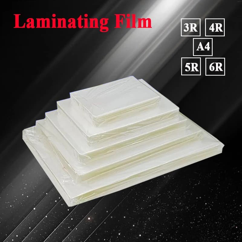 50sheets 80 Mic 5/6/7/8inch Laminating Film PET EVA Plastic Filmfor Hot Laminator 3R 4R 5R 6R A4 For Photo/Files/Card/Picture
