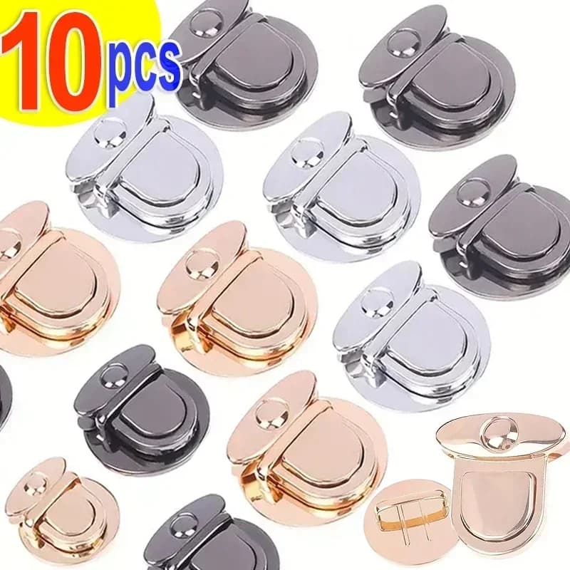 5/10pcs Metal Locks Bag Clasp Catch Buckles for Handbags Purse Tote Closures Snap Clasps DIY Craft Hardware Case Bag Accessories