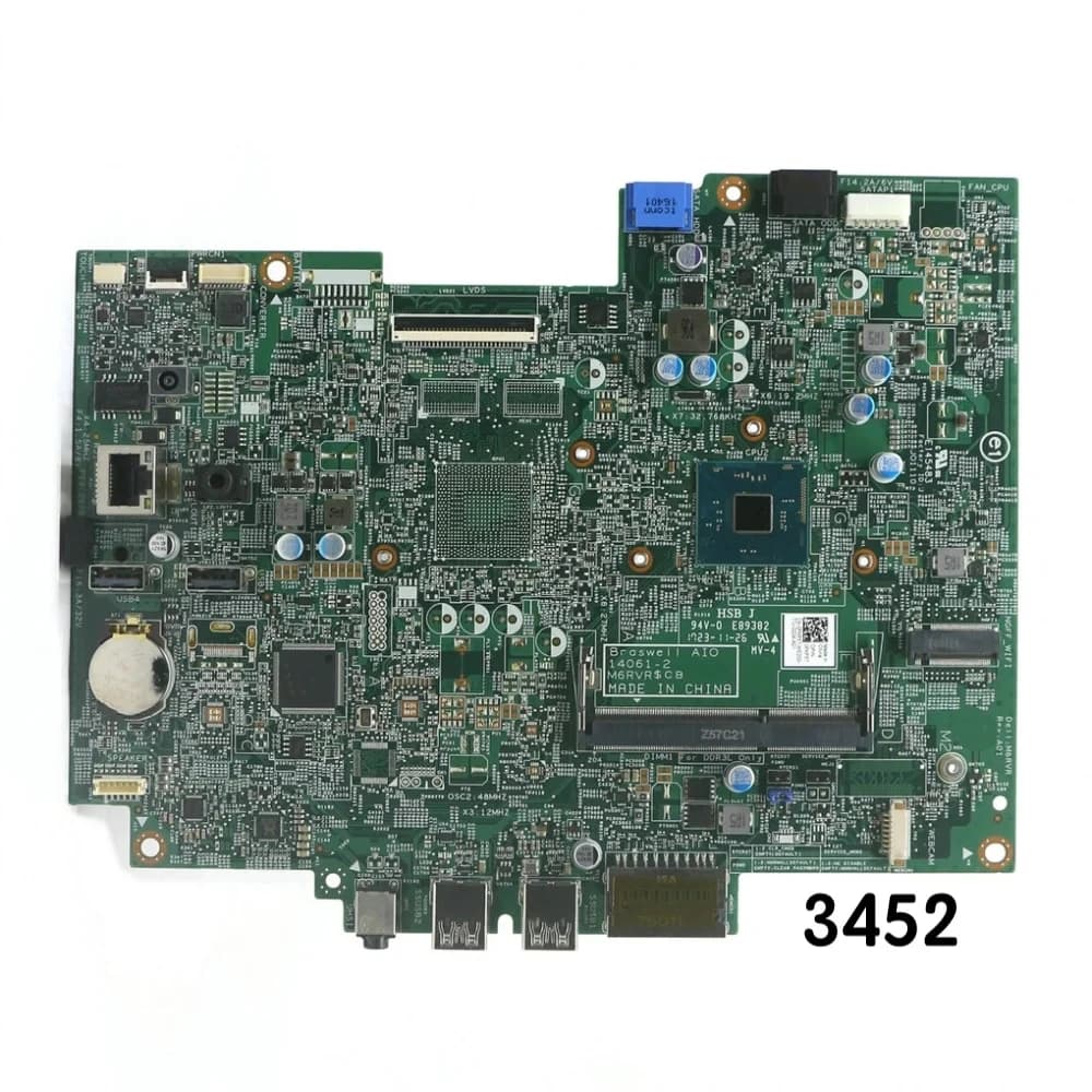 For DELL 3452 All-In-One Motherboard FKP5T 0FKP5T CN-0FKP5T 14061-2 14061-1 Mainboard 100% Tested OK Fully Work Free Shipping