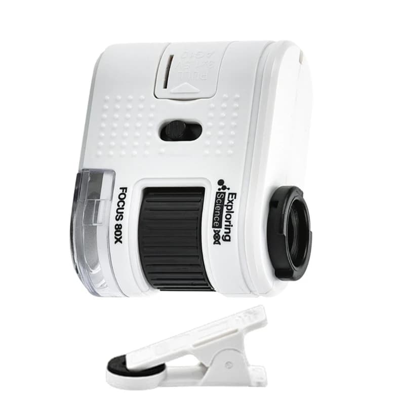 Small Handheld Microscope with 1000X Pocket Sized Microscope Easy Carrying for Classroom & Laboratory Observation