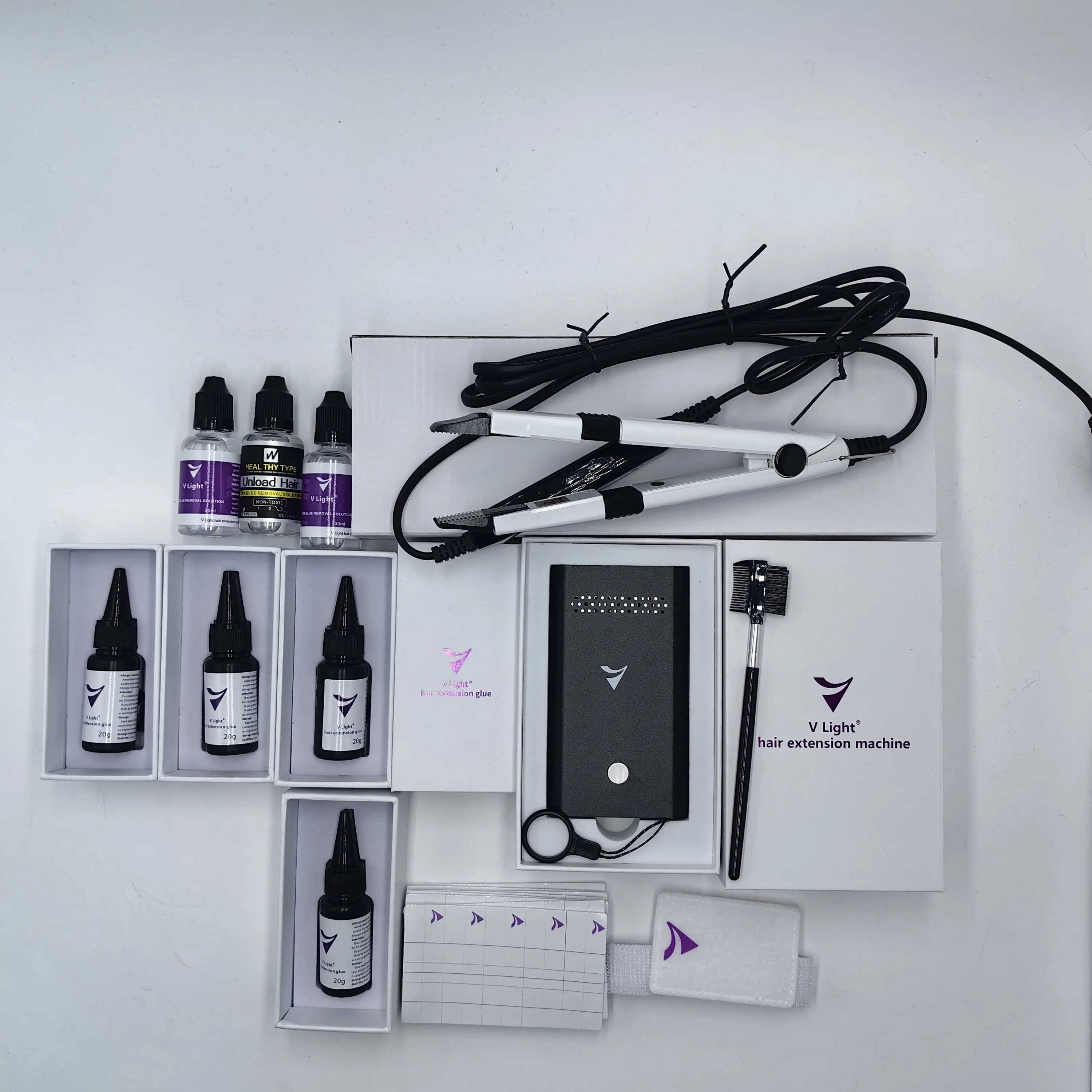 The hottest V-light hair extensions，The most popular V-light hair extensions set in 2024