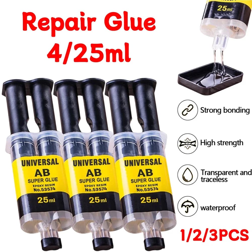 Epoxy Resin AB Glue Office 2 Minutes Curing Firm Long-lasting Reliable Epoxy Resin Strong Glue AB Glue Adhesive Super Liquid