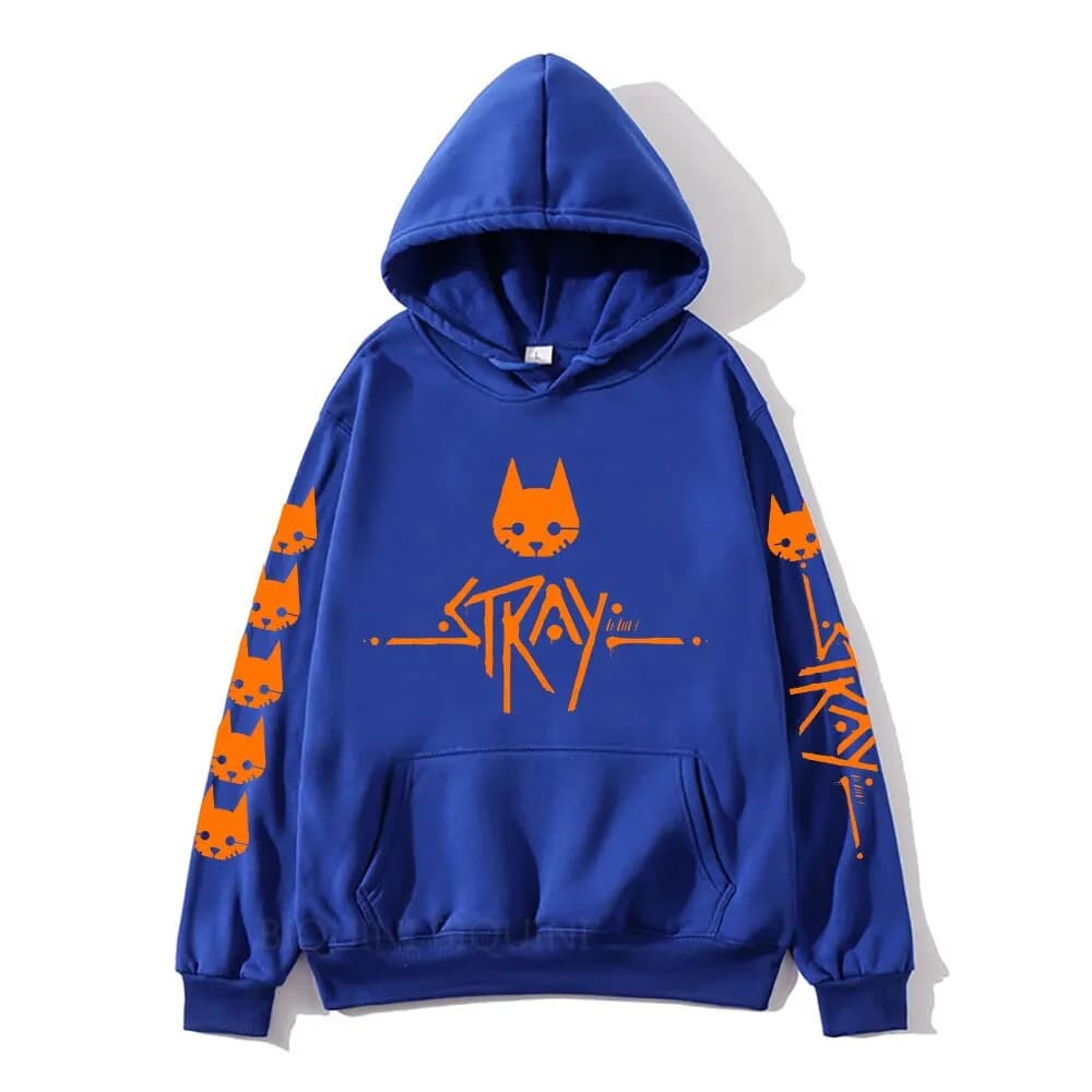 Stray Game Hoodies for Girls Kids Cartoon Print  Sweatshirts Baby Boys Clothes Autumn Long Sleeve Kawaii Cat Graphic Pullovers
