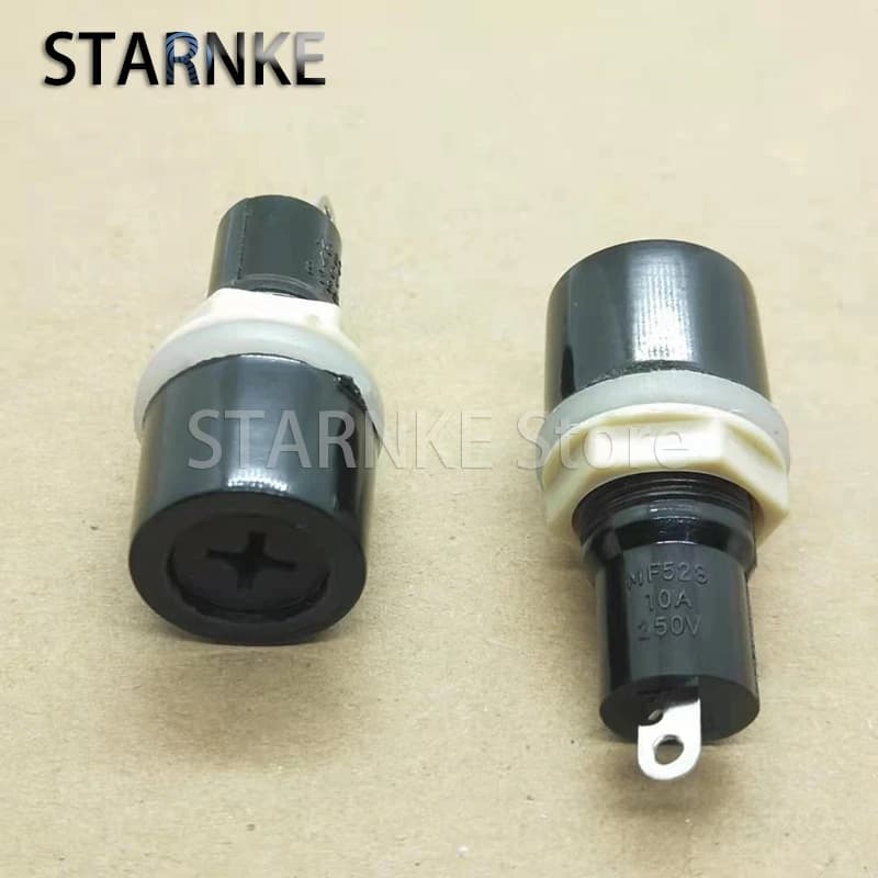 5PCS MF528 Cross Type Fuse Holder 5*20MM Fuse Base 250V 10A Fuse Holder