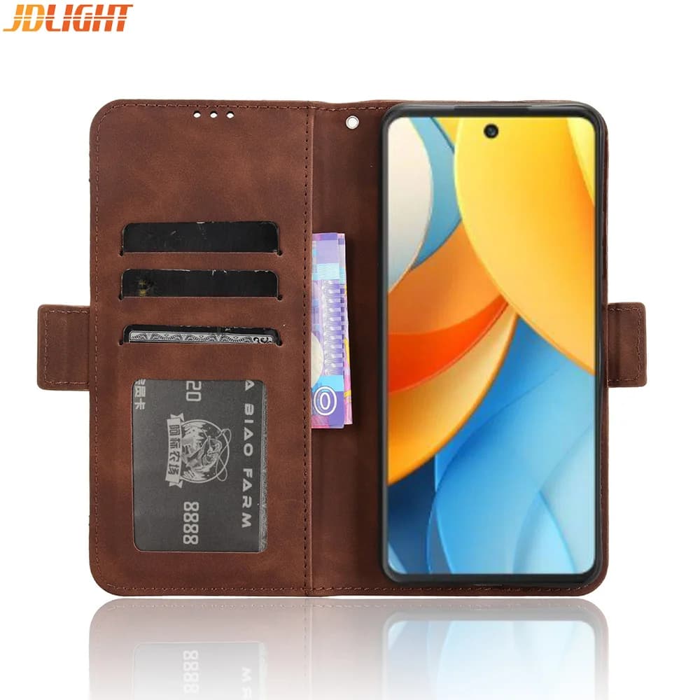 Wallet Cases For ZTE Nubia V60 Design Leather Case, Magnetic Closure Book Flip Cover, Photo Card Holder, Mobile Phone Bags