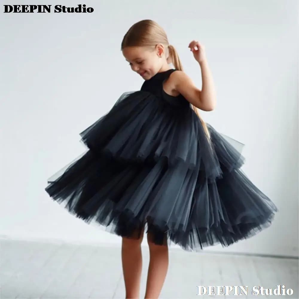 2024 Spring &Summer New Spanish Court Style Temperament Children'S Clothing Girls Dress Fashionable Western Style Princess Dress