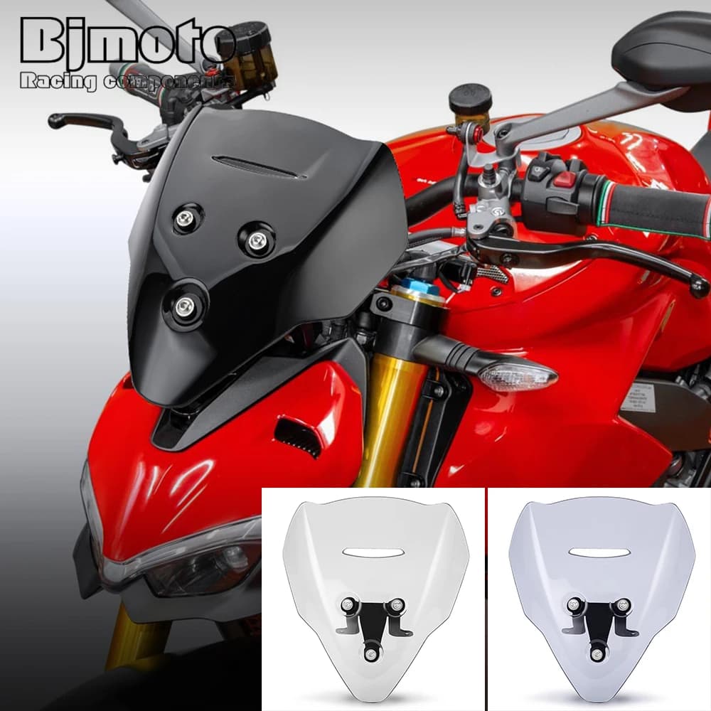 Windscreen Windshield For DUCATI Streetfighter V4 V4S V4SP 2020 2021 2022 Motorcycle Viser VIsor Wind Deflectors