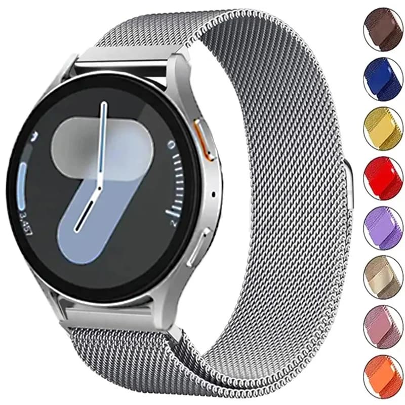 Milanese Loop Strap for Samsung Galaxy Watch 7 6 5 4 44mm 40mm Magnetic Metal Band 22mm 20mm Bracelet Galaxy Watch 4/6 Classic