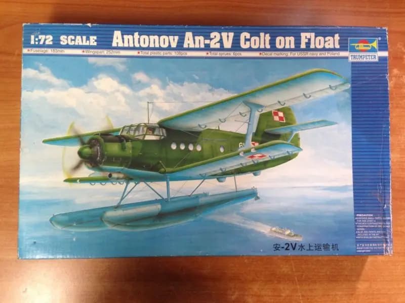 Trumpeter 01606 1/72 Antonov An-2v Colt on Float Seaplane Water Plane Model TH07075-SMT2