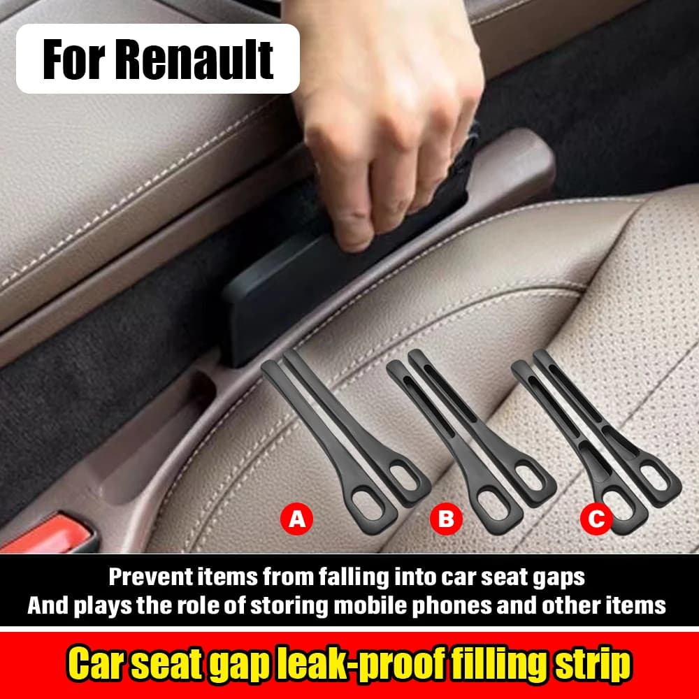 Car seat gap storage strip For Renault 5 Clio Mégane Talisman Kiger Captur Koleos Kadjar Grand Koleos Arkana Hybrid Accessories