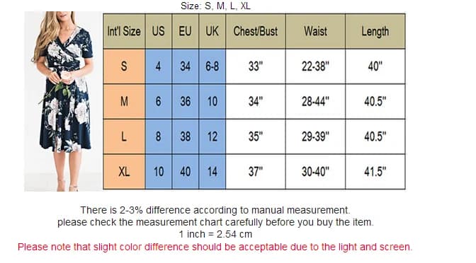 VIP link Women Summer  Floral V-Neck Dress